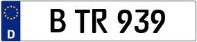 Trailer License Plate